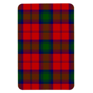 Lindsay tartan Red grönt plaid Magnet