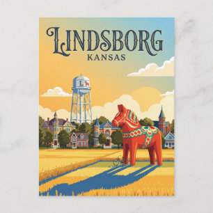 Lindsborg Kansas Vykort