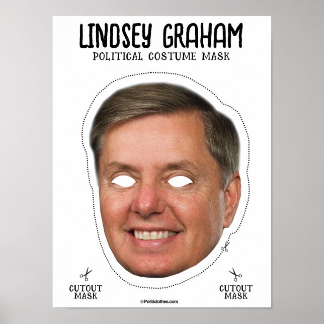 Lindsey Graham Costume Mask Poster (Framsidan)
