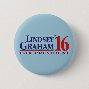 Lindsey Graham för president Knapp