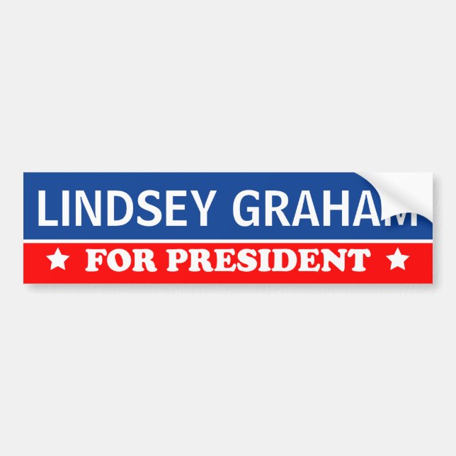 Lindsey Graham för presidenten 2016 Bildekal (Framsidan)