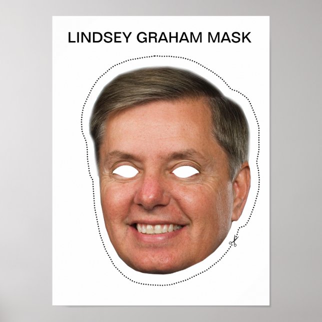 Lindsey Graham Mask Poster (Framsidan)