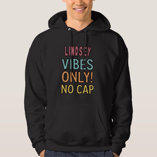LINDSEY Vibrationer Endast! Inget Lock Anpassade K Hoodie (Framsida)