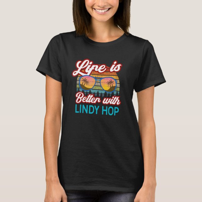 Lindy Hop Dancers   With Lindy Hop T Shirt (Framsida)