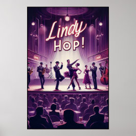 Lindy Skutt Dance Hall Vintage affisch