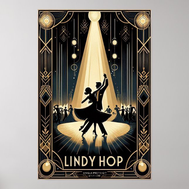 Lindy Skutt Dance Hall Vintage affisch (Framsidan)