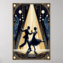 Lindy Skutt Dance Hall Vintage affisch