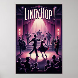 Lindy Skutt Dance Hall Vintage affisch