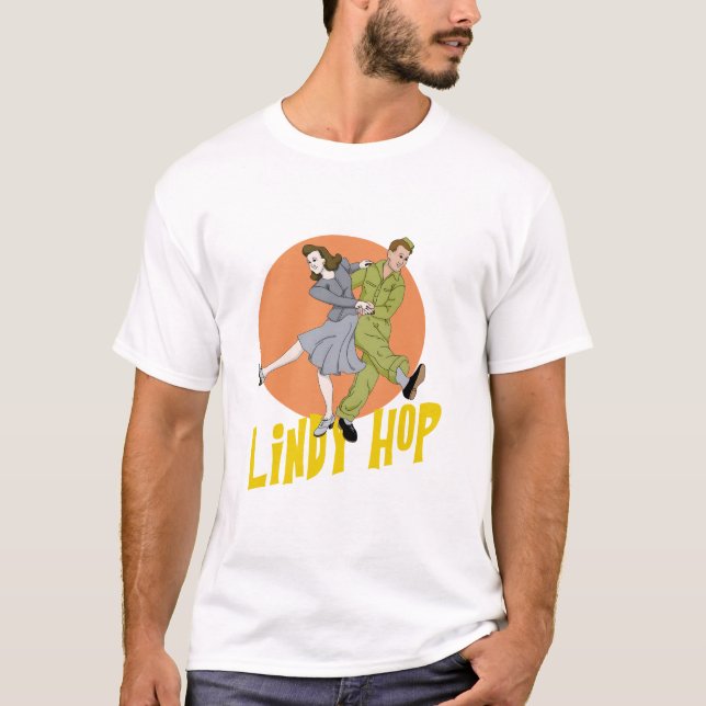 Lindy Skutt Swing Dance T Shirt (Framsida)