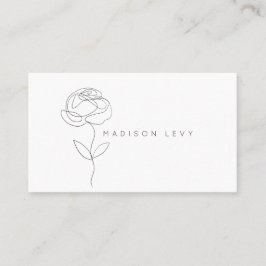 Line Art Bläck Modern Native Artisan Business Tidsbeställning Kort