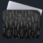 Line Art Eucalyptus Mönster Laptop Fodral<br><div class="desc">minsta elegant konst eucalyptus svartvit mönster</div>
