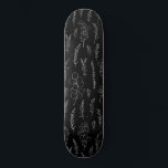 Line Art Eucalyptus Mönster Mini Skateboard Bräda 18,5 Cm<br><div class="desc">svartvit elegant konst eucalyptus mönster</div>