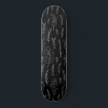 Line Art Eucalyptus Mönster Mini Skateboard Bräda 18,5 Cm<br><div class="desc">svartvit elegant konst eucalyptus mönster</div>