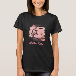 Line art Face Tshirt T Shirt