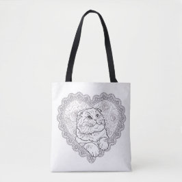 Line Art Ritual Collection tote bag Tygkasse