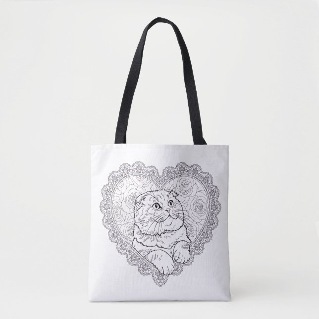 Line Art Ritual Collection-totebag  Tygkasse (Framsida)