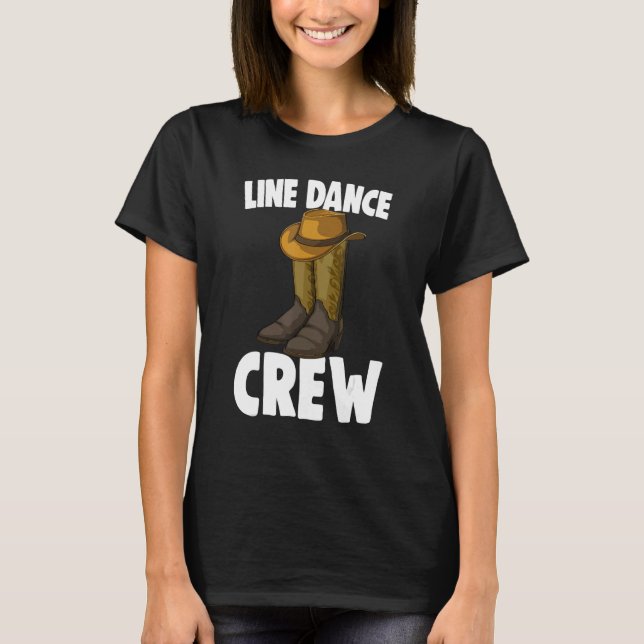 Line Dance Crew Shoes Manar Classy Boots T Shirt (Framsida)