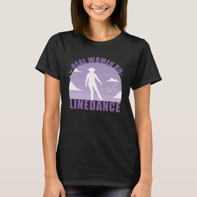 Line Dance Dancer Land Sten Western T Shirt (Framsida)