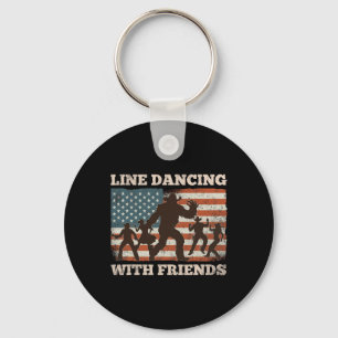 Line Dance Dancing Western Bigfoot Land Music S Nyckelring