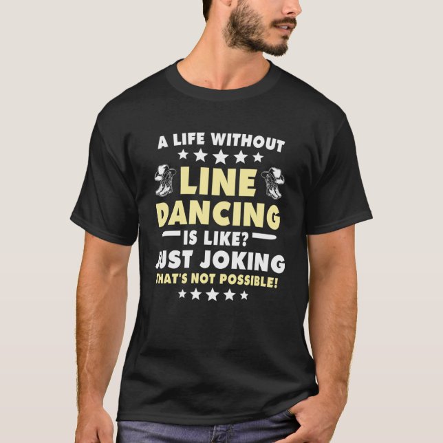 Line Dance Land Dancer Line Dancing 2 T Shirt (Framsida)