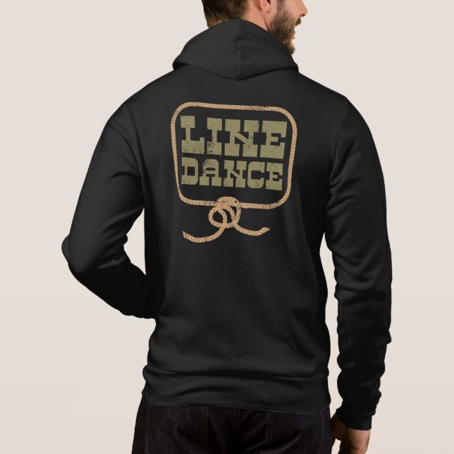 Line Dance Land Dancing Rope Western T Shirt (Baksida)