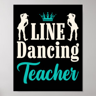 Line Dance-lärare Poster