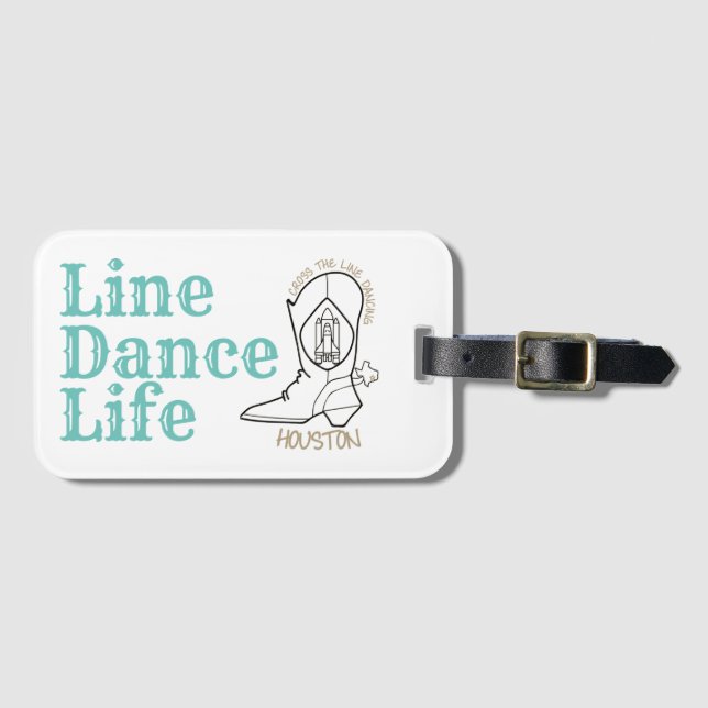 Line Dance Life Tote Bag Bagagebricka (Framsida horisontal)