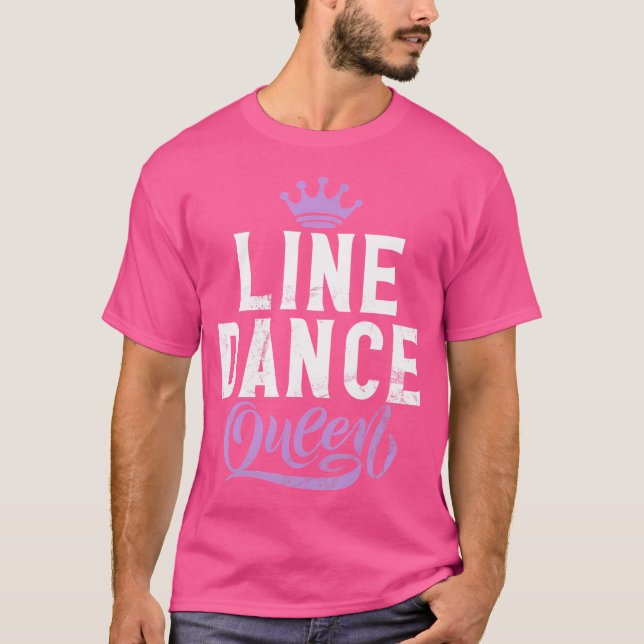 Line Dance Line Dance Drottning T Shirt (Framsida)