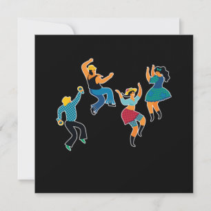 Line Dance Line Dancers Line Dancing Land Gift Inbjudningar