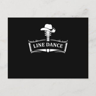 Line Dance Line Dancing Land Cowboy Cowgirl Gif Vykort