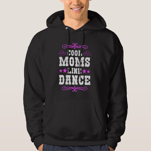 Line Dance Mamma Dancer Dancing Linedance Linedanc Hoodie (Framsida)