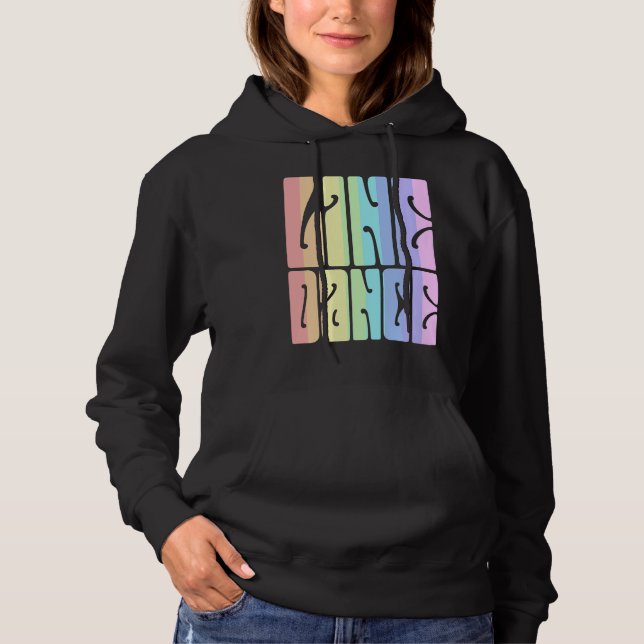 Line Dance Pastel Hippie T Shirt (Framsida)