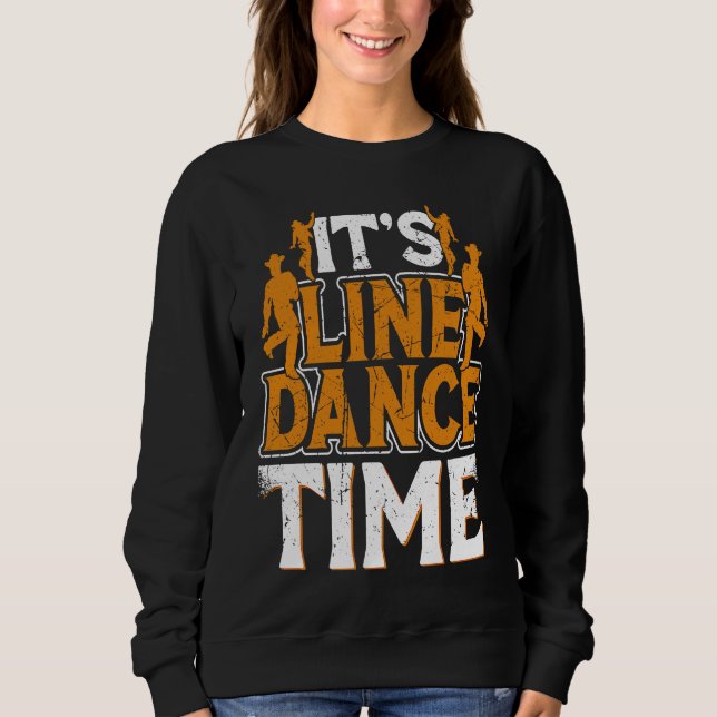Line Dance Time Line Dance Line Dancing Western Da T Shirt (Framsida)