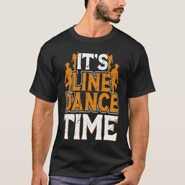 Line Dance Time Line Dance Line Dancing Western Da T Shirt (Framsida)