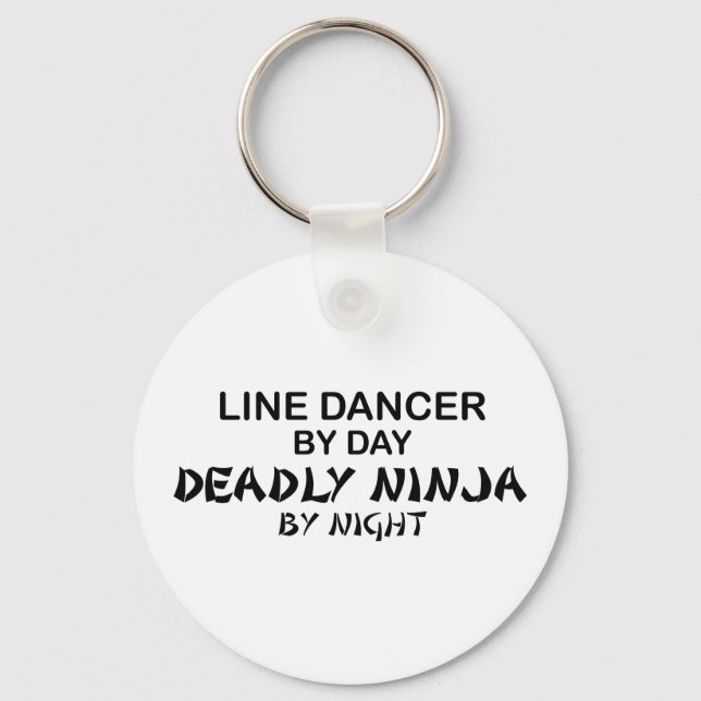 Line Dancer Deadly Ninja by Night Nyckelring (Framsida)