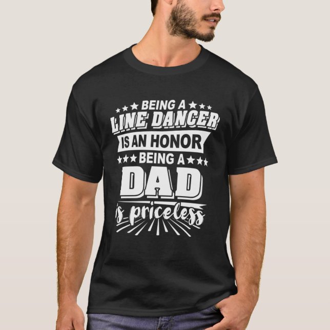 Line Dancer Far Line Dancing 2 T Shirt (Framsida)