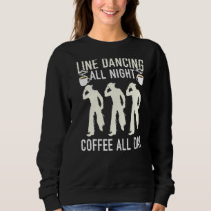 Line Dancing and Coffee Western Dancer Caffeine Dr T Shirt