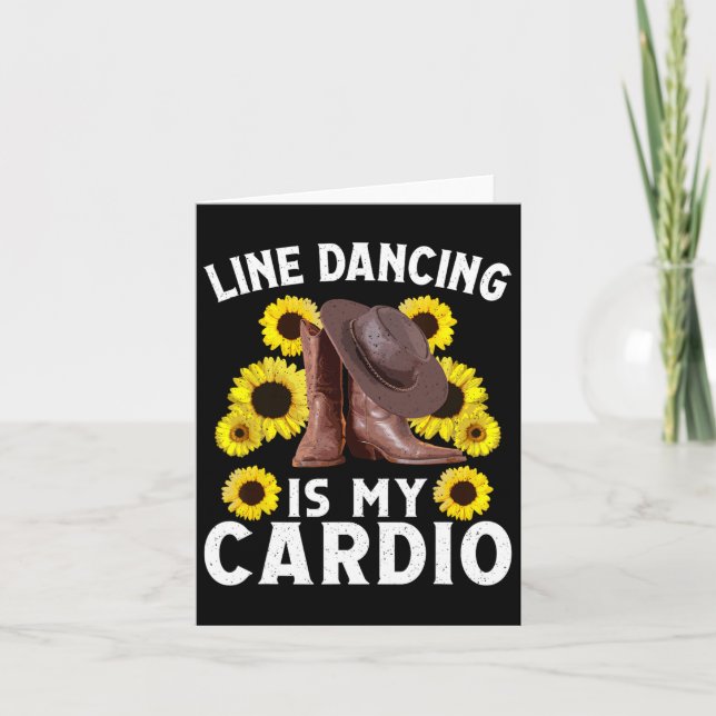 Line Dancing Art for Women Manar Land Dancing Rod Kort (Framsida)