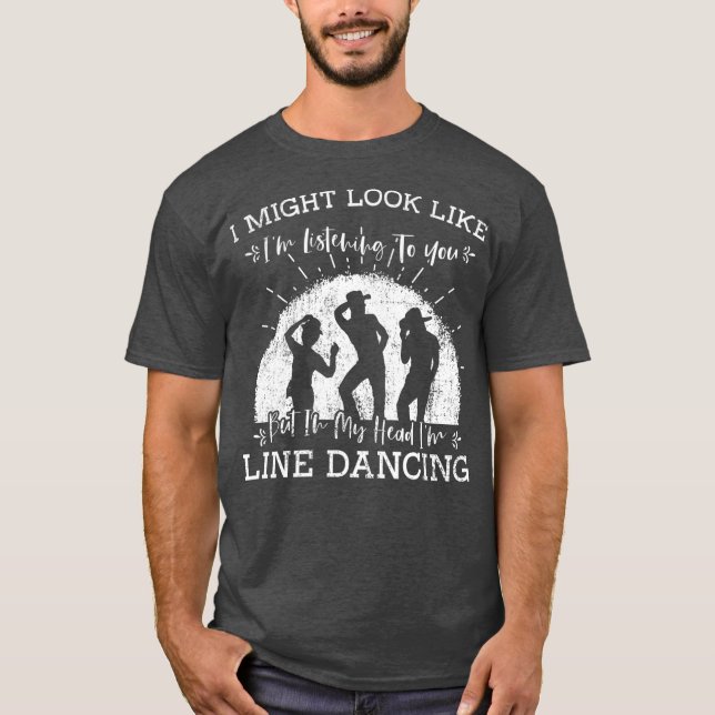 Line Dancing Choreographer Dance Teacher Group T Shirt (Framsida)