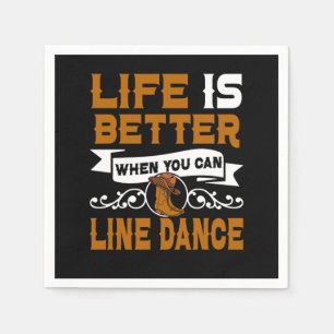 Line Dancing Dance Pappersservett