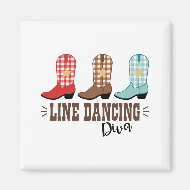 Line Dancing Diva Magnet (Framsidan)