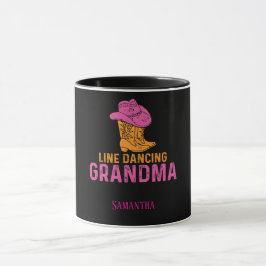 Line Dancing Grandma Personlig Mugg