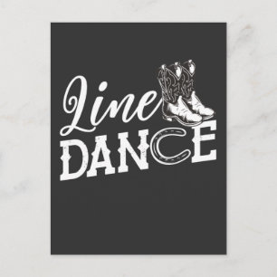 Line Dancing Horseshoe Land Line Dance Vykort