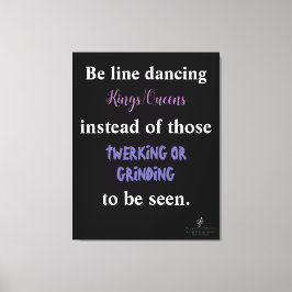 Line Dancing Kung/Queens I Canvastryck