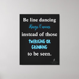 Line Dancing Kung/Queens II Canvastryck