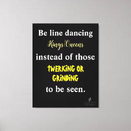 Line Dancing Kung/Queens III Canvastryck