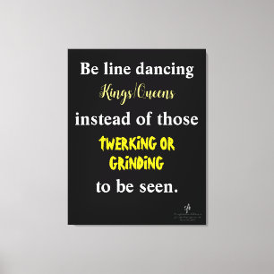 Line Dancing Kung/Queens III Canvastryck