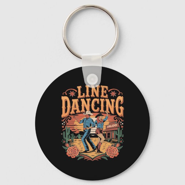Line Dancing Line Dance Team Nyckelring (Framsida)