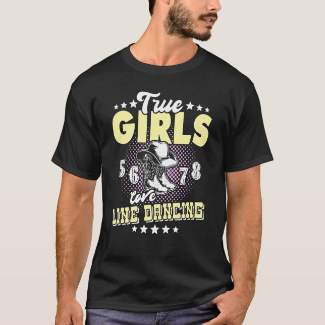 Line dancing Line Dancer Line Dance  5 T Shirt (Framsida)