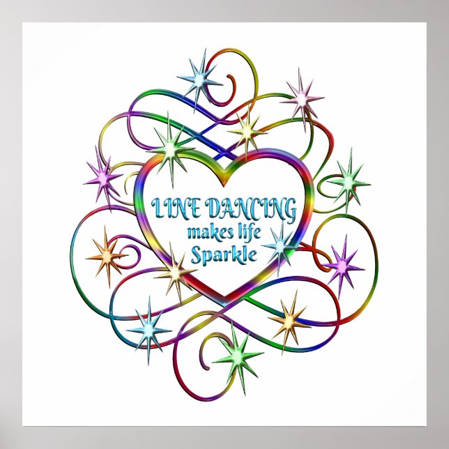 Line Dancing Makes Life Gnistra Poster (Framsidan)